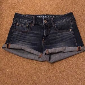 American Eagle Dark Wash Denim Shorts